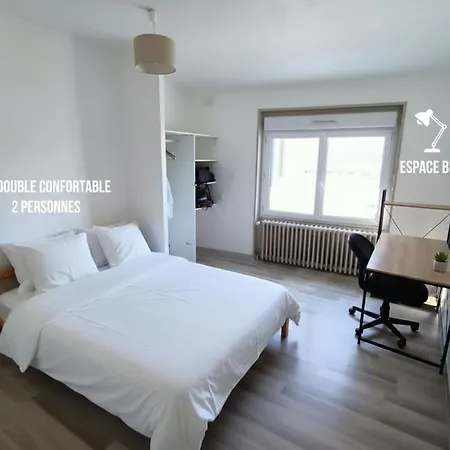 Vakantiehuis L'escale Du Faubourg - Grande Maison Avec Bureaux Et Wifi *