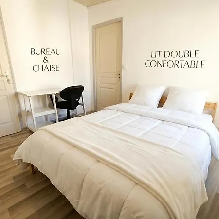 L'escale Du Faubourg - Grande Maison Avec Bureaux Et Wifi